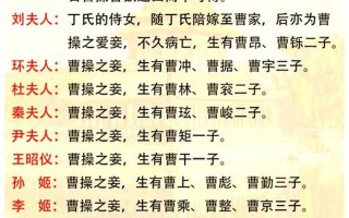 曹操的兒子;曹操的兒子都有誰