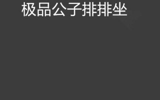 關于極品公子3的信息_極品公子屬于什么類型