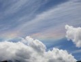成都上空現大片七彩云_四川上空出現七彩祥云